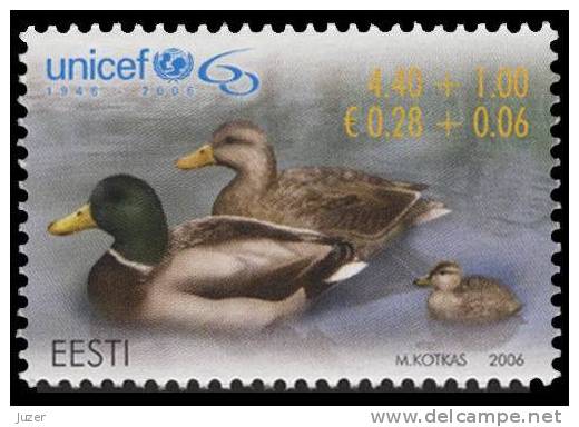 Estonia 2006. Birds, Ducks, UNICEF - Ducks