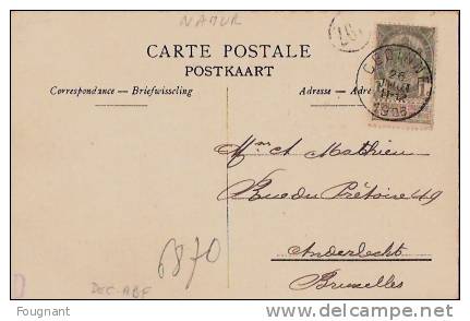 Belgique:GEDINNE(Namur.) :.1906:La HOUILLE,près Des Batties.N.2015.G.H.Ed.A.B On état. - Gedinne