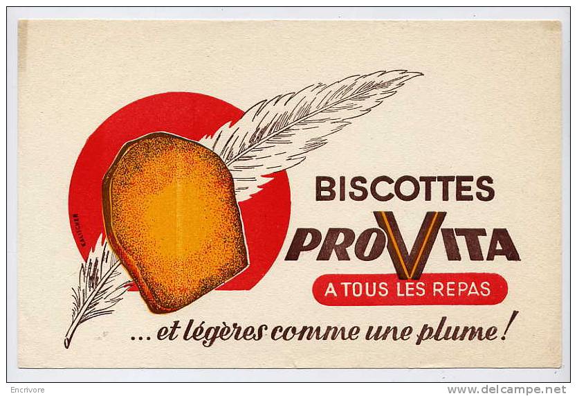 Buvard Biscottes PROVITA Legere Comme Une Plume - Biscottes