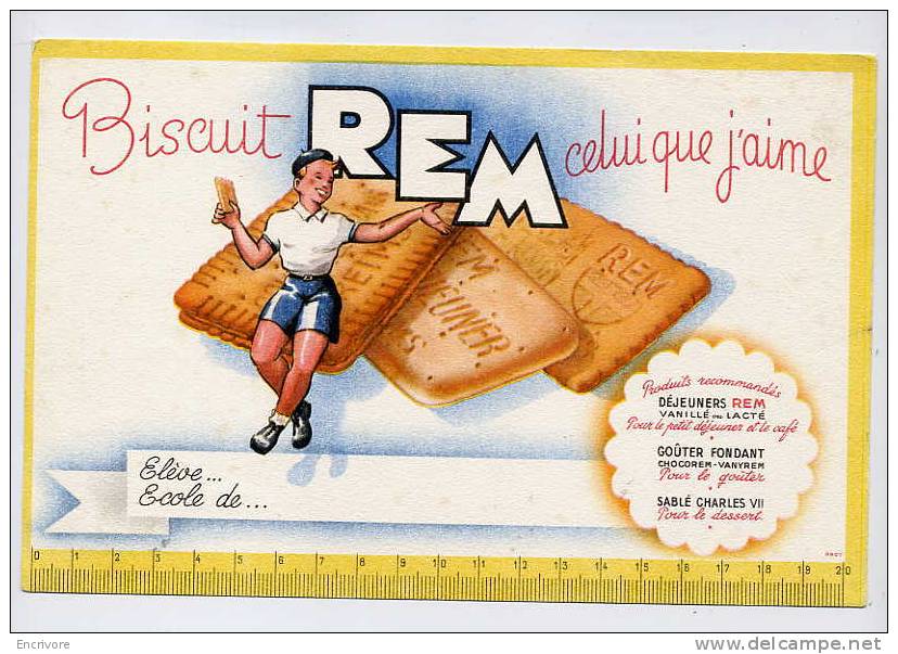 Buvard Biscuit REM Un Joli Buvard Classique ! - Sucreries & Gâteaux