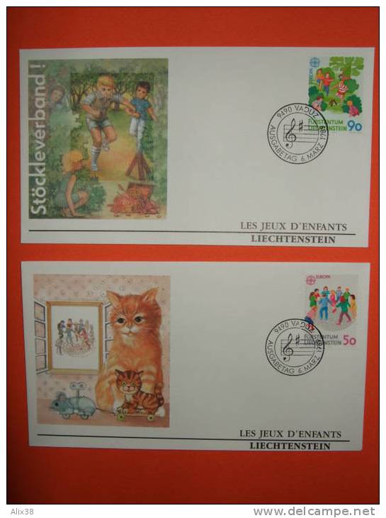 EUROPA 1989 -  2 Enveloppes 1er Jour De Liechtenstein - 1989