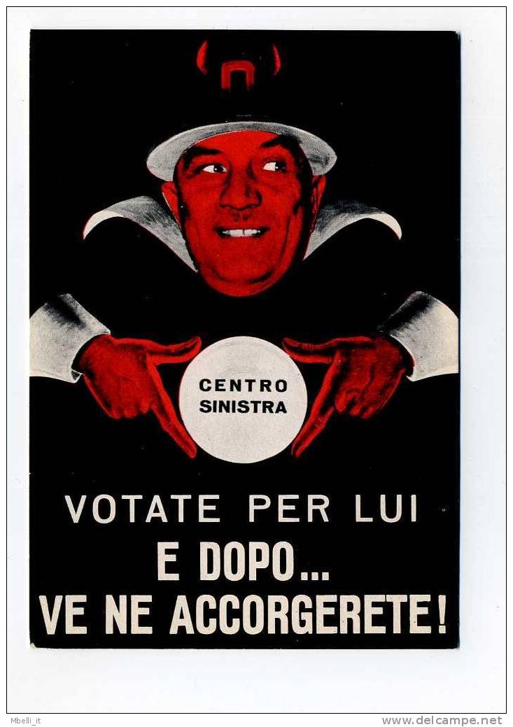 Politica - Votate Liberale - Satirica Fanfani - 1960c - Political Parties & Elections