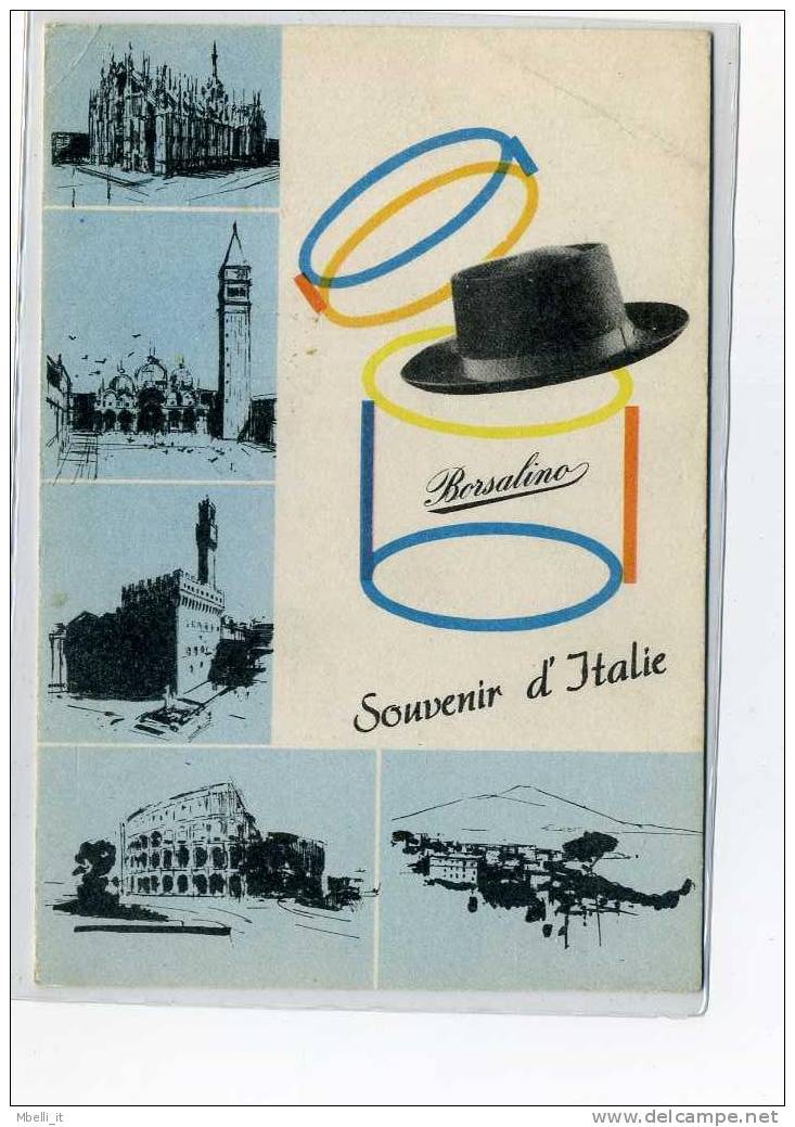 Pubblicitaria 1960c Borsalino Cappelli - Werbepostkarten