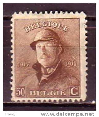 K6175 - BELGIE BELGIQUE Yv N°174 * - 1919-1920 Behelmter König