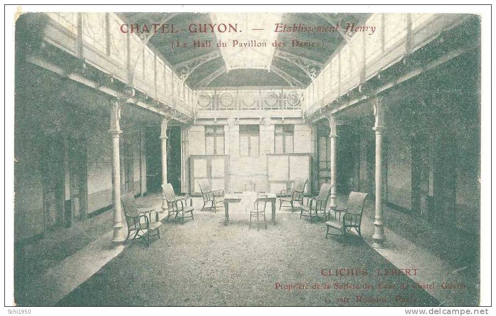 PM -     Sources Thermales -   Chatel-Guyon  ,  Le Hall Du Pavillon Des Dames - Autres & Non Classés