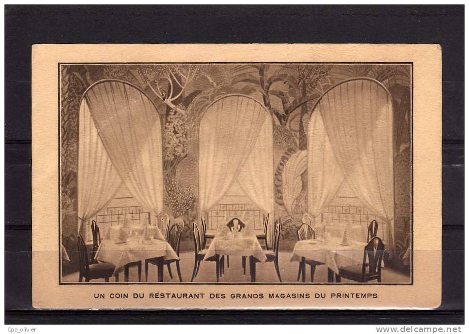 75 PARIS IX Grands Magasins Du Printemps, Bld Haussman, Restaurant, Ed GMP, 1925 - Arrondissement: 09