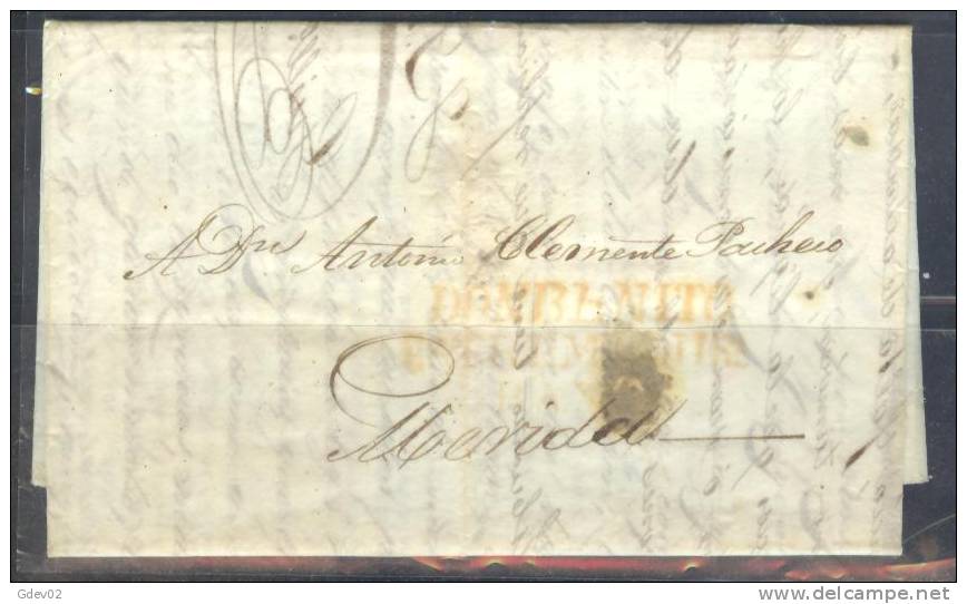 ESCAP-L3406DM.Carta De DON BENITO (5R) A  MERIDA .1840..MUY BONITA Y ESCASA - ...-1850 Prefilatelia