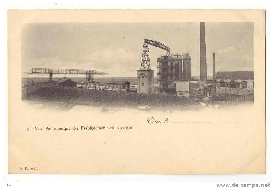 11872 - Vue Panoramique Des Etablissements Du Creusot - Industrie