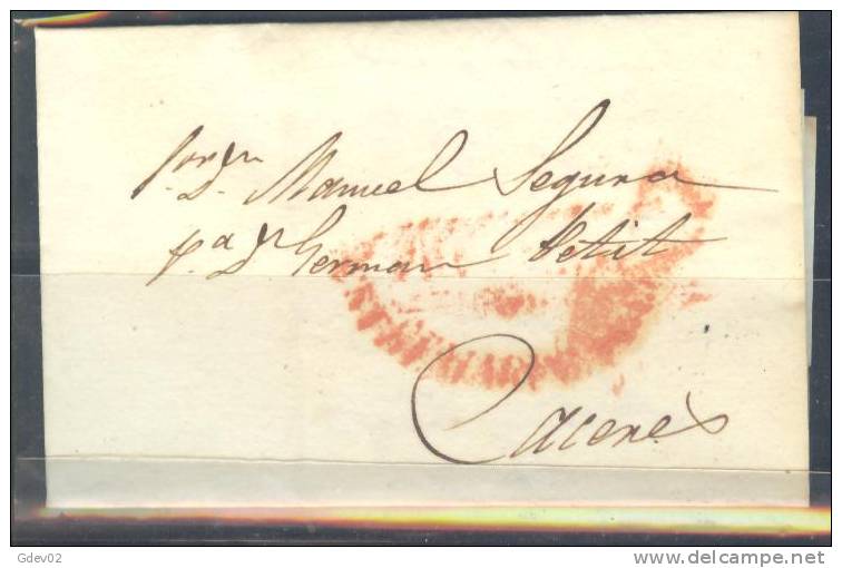 ESCAP-L3408DM.Carta De TRUJILLO (4R) A  CACERES.1834.MUY BONITA . - ...-1850 Voorfilatelie