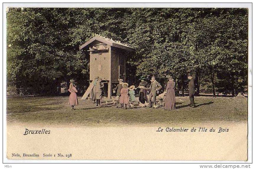 CPA Précurseur  Bruxelles  Le Colombier De L´ Ile Du Bois.   Bon Etat - Forêts, Parcs, Jardins