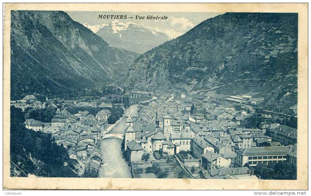 CPA Moutiers - Vue Générale - Moutiers