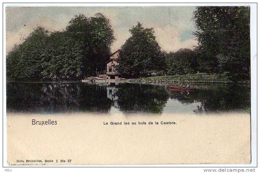 CPA Précurseur  Bruxelles  Le Grand  Lac Au Bois De La Cambre. - Bossen, Parken, Tuinen