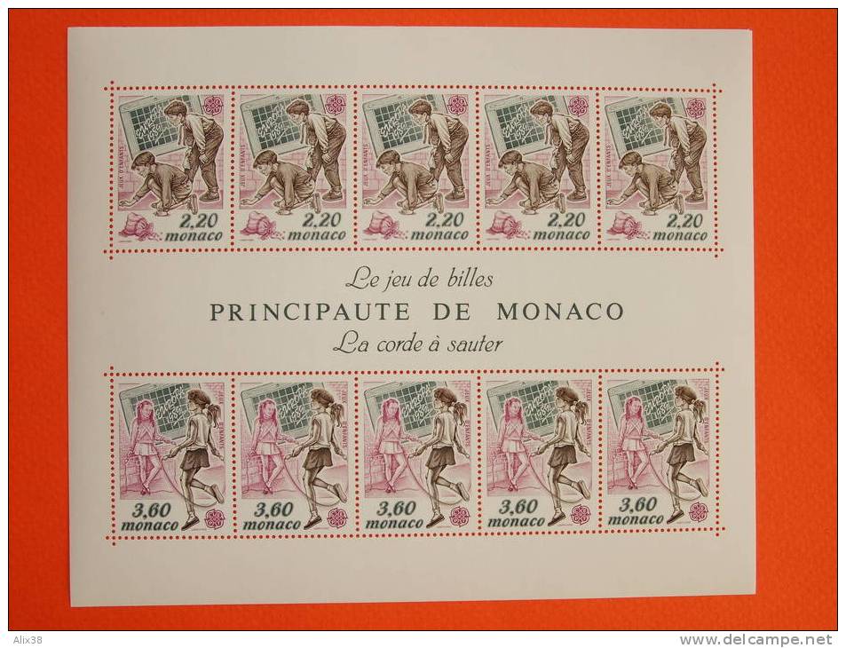 MONACO Bloc Feuillet N°46 De 1989 - Europa  Neuf Avec Gomme D´origine, Sans Trace De Charnière.  Superbe - 1989