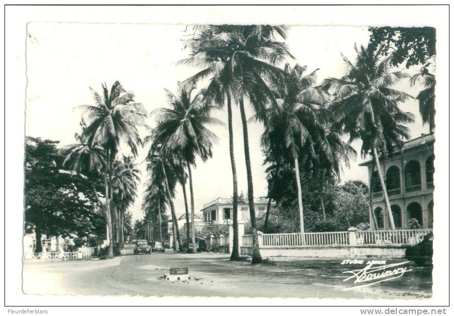 COTONOU  (Dahomey) - CPSM - Route De L´aviation ... Citroen 2CV - Dahome