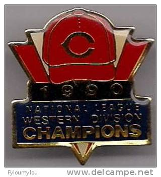 BASEBALL - Très Beau Pin´s MLB Major League Baseball 1990 - National League Western Division CHAMPIONS - Honkbal