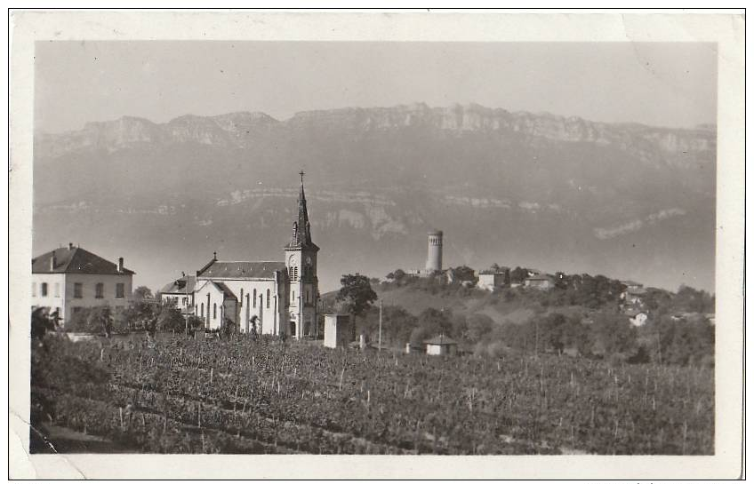 38 SAINT MAXIMIN ( Près De PONTCHARRA SUR BREDA ) " L' école L' église Les Vignes " 1948 - Sonstige & Ohne Zuordnung