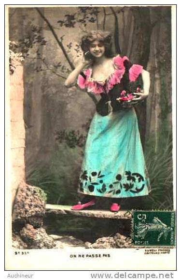 Chasseur Amoureux Couple Femme - Kunzli Frères (série De 6 Cpa) 1907 - Women