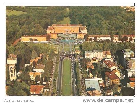 32402)cartolina Illustratoria Monza - Villa Reale , Panorama Aereo - Monza