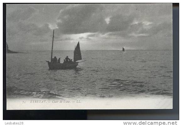 CPA 76-ETRETAT-Clair De Lune -Barque -OCT 443 - Duclair