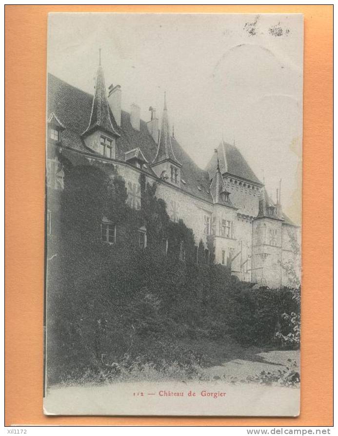 G471 Chateau De Gorgier. Cachet Gorgier 1917 Vers Chaux De Fonds - Gorgier