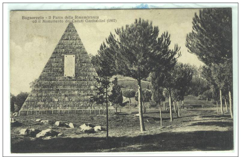 (534-I) BAGNOREGIO-MONUMENTO AI CADUTI GARIBALDINI- 1938 - Viterbo