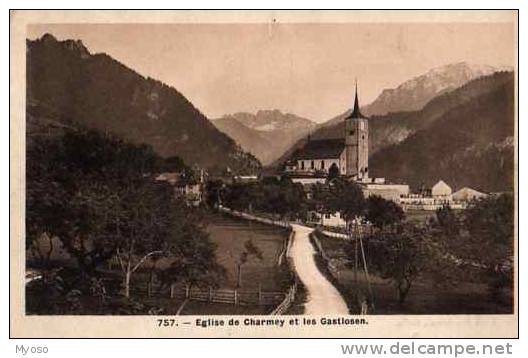 Eglise De CHARMEY Et Les Gastlosen - Charmey