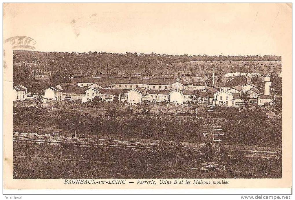 BAGNEAUX-SUR-LOING.    Verrerie, Usine B Et Les Maisons Moulées - Bagneaux Sur Loing