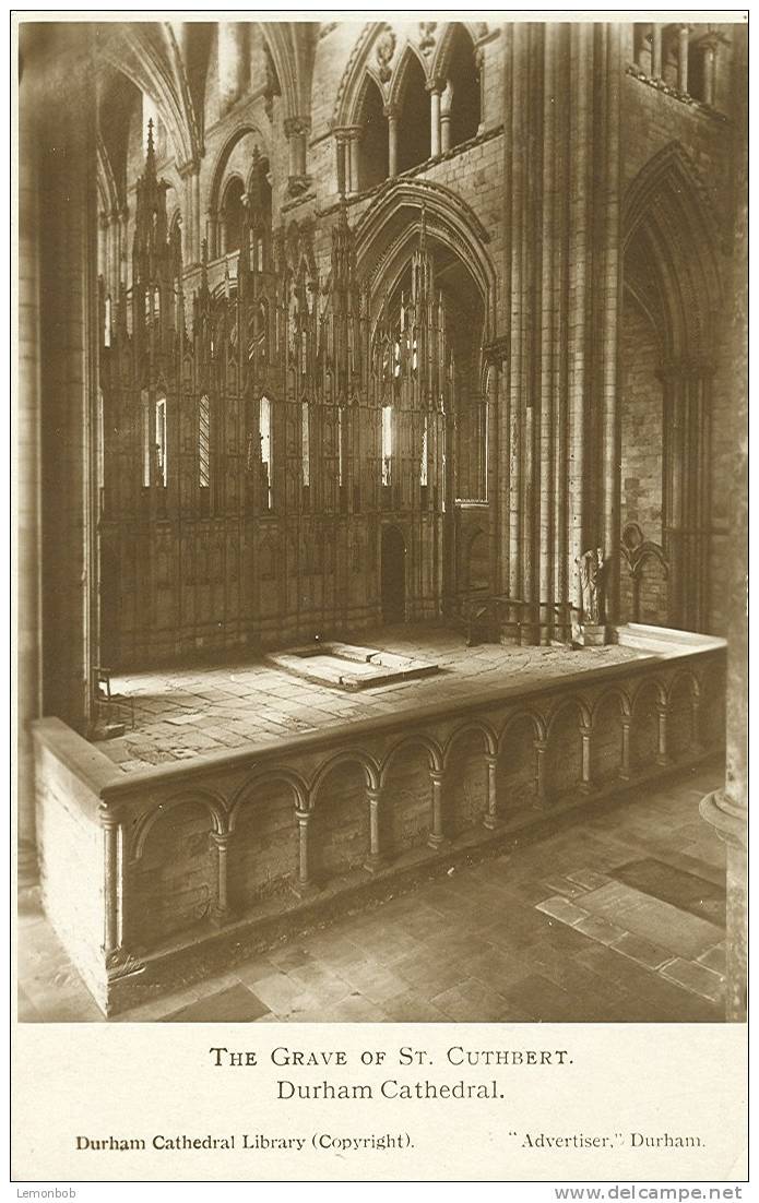 Britain United Kingdom The Grave Of St. Cuthbert Durham Cathedral Postcard [P64] - Other & Unclassified
