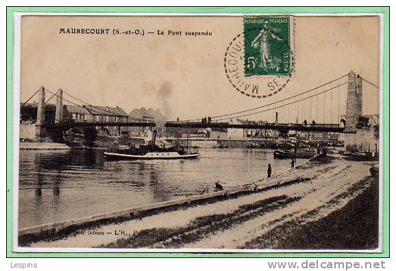 78 - MAURECOURT -- Le Pont Suspendu - Maurecourt