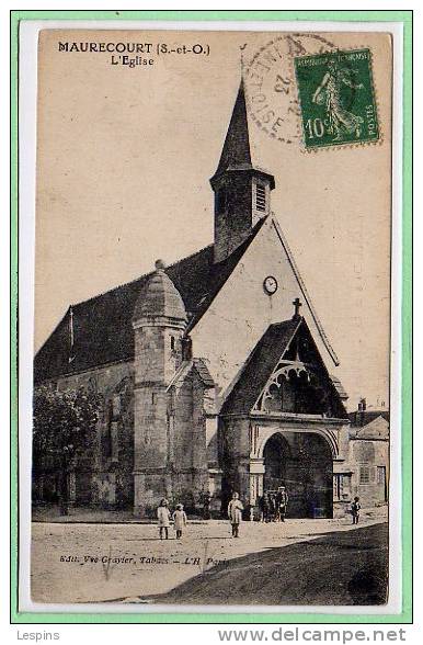 78 - MAURECOURT -- L'Eglise - état Pli Voir Flèche - Maurecourt