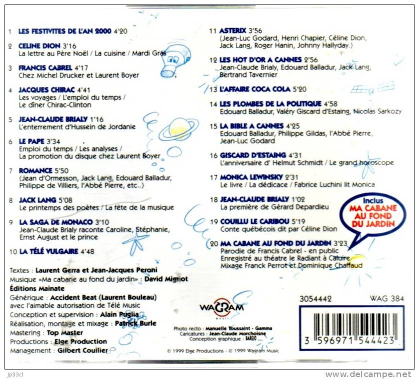 CD De Laurent Gerra  En Route Vers L´an Débile "Le Pire Of" Avec Europe 1 (avec "ma Cabane Au Fond Du Jardin") - Comiques, Cabaret