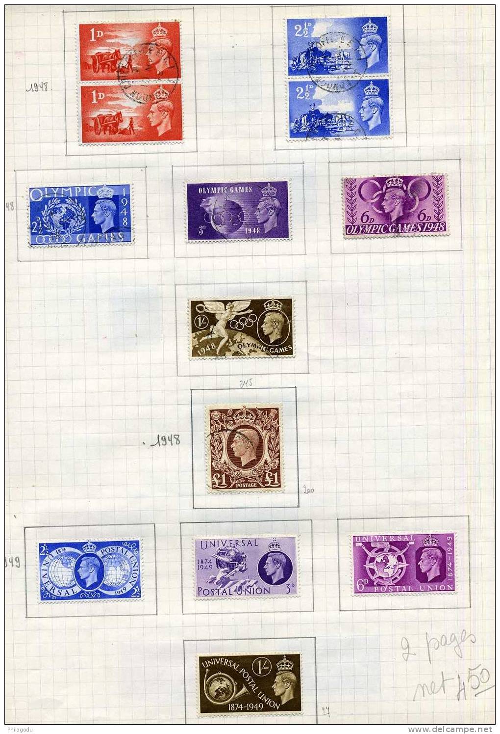 Collection Georges  VI      Neufs Charnière Et Oblitérés - Used Stamps