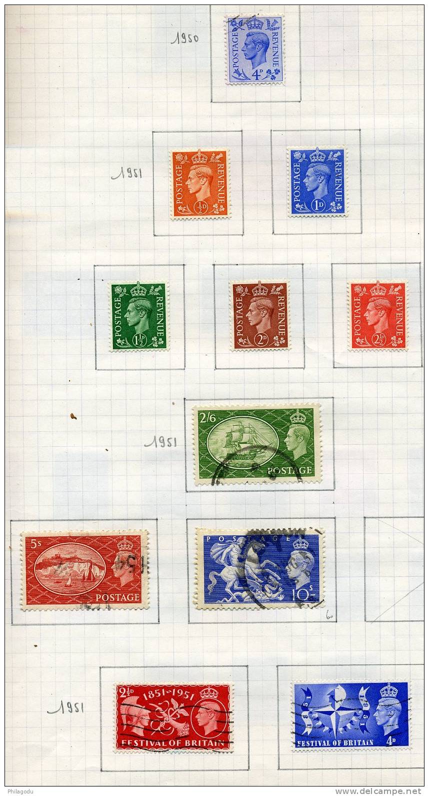 Collection Georges  VI      Neufs Charnière Et Oblitérés - Used Stamps