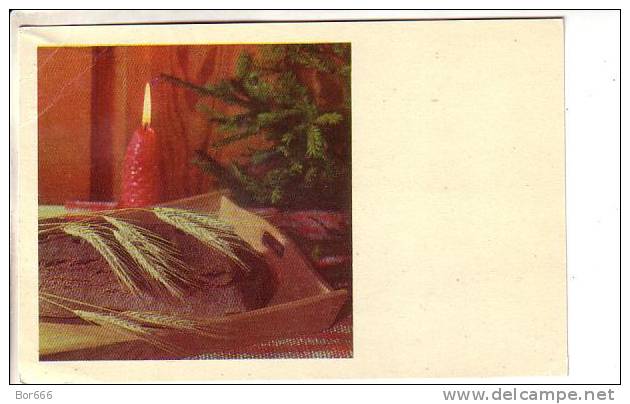 GOOD ESTONIA POSTCARD 1973 - Black Bread - Other & Unclassified