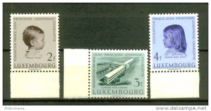 LUXEMBOURG N° 528 à 530 ** - Unused Stamps