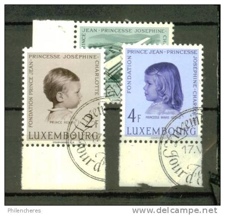 LUXEMBOURG N° 528 à 530 ** Obl. - Used Stamps