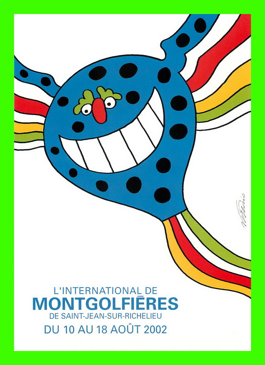 MONTGOLFIÈRES - SAINT-JEAN-SUR-RICHELIEU, QUÉBEC  - INTERNATIONAL DE MONTGOLFIÈRES DE 2002 - - Balloons