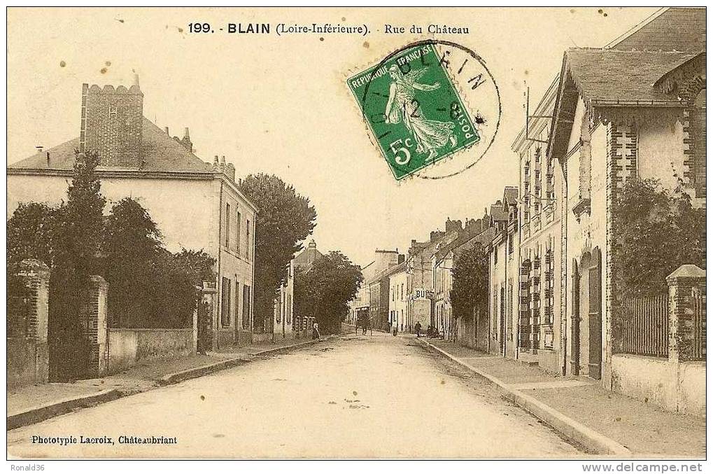 Cp 44 BLAIN Rue Du Chateau - Blain