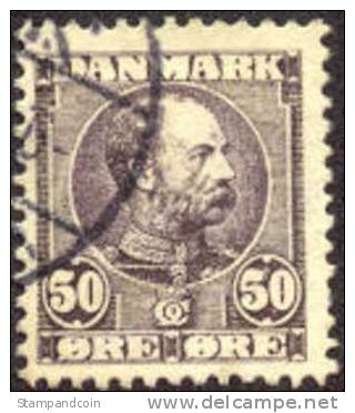 Denmark #68 Used 50o Dull Violet From 1905 - Oblitérés