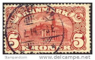 Denmark #82 Used 5k Copenhagen PO From 1912 - Oblitérés