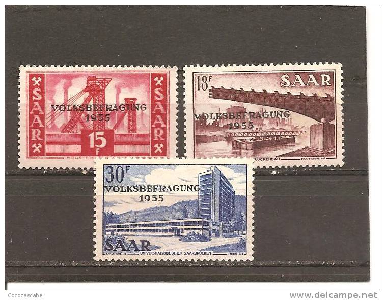 Sarre Nº Yvert  344-46 (MNH/**) - Ongebruikt