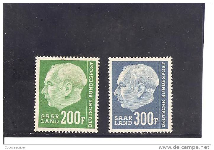 Sarre Nº Yvert  409-10 (MH/*). - Unused Stamps