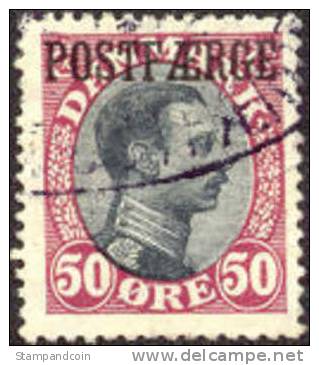 Denmark Q7 Used 50o Cl & Black Parcel Post From 1920 - Paquetes Postales