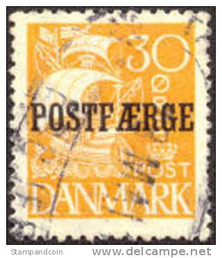 Denmark Q13 XF Used 30o Ocher Parcel Post From 1927 - Colis Postaux