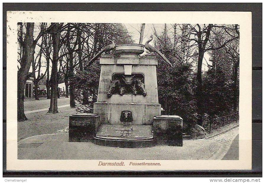 TOP!! DARMSTADT * PASSETBRUNNEN * 1924 *!! - Darmstadt