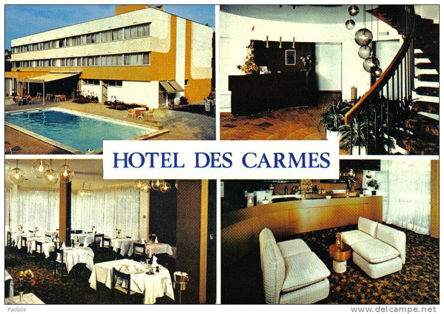 Carte Postale 46. Figeac   Hotel-Restaurant Des Carmes Trés Beau Plan - Figeac