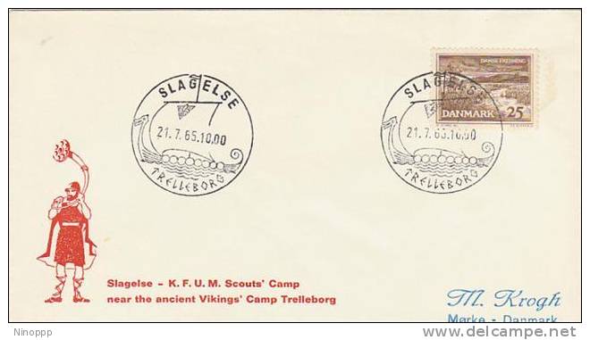 Denmark-1965 Slagelse-KFUM  Scouts Camp Souvenir Cover - Other & Unclassified