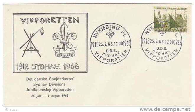 Denmark-1968 50th Anniversary Sydhav Scout Group Souvenir Cover - Other & Unclassified