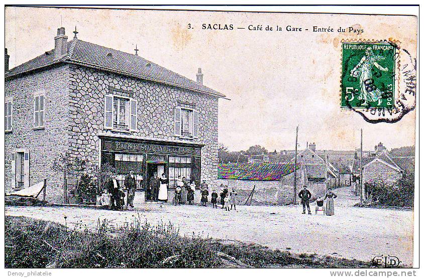 SACLAS- CAFE DE LA GARE ENTREE DU PAYS - Saclay