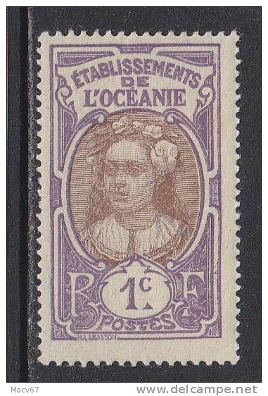 Oceania  21  *  ISLAND GIRL - Unused Stamps